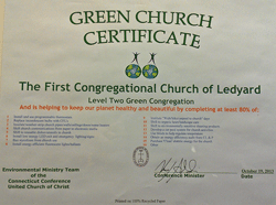 Level 2 Green Church Certificate